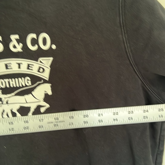 Levi's Logo Hoodie Black Mens Size XLarge - Picture 6 of 6